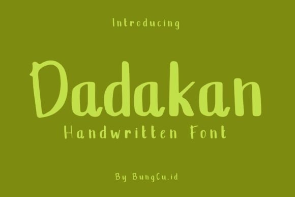 Dadakan Font - Featured Image
