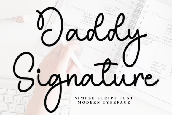 Daddy Signature Font - Featured Image