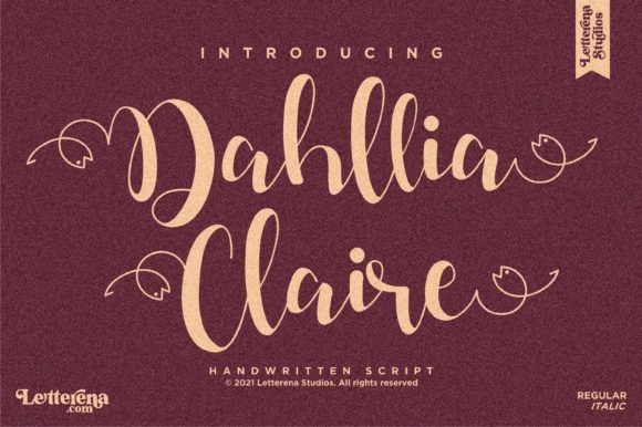 Dahllia Claire Font - Featured Image