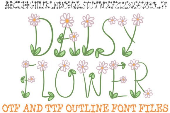 Daisy Flower Font - Featured Image