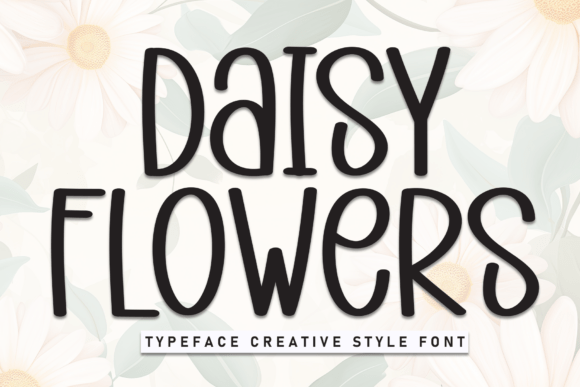 Daisy Flowers Font - Featured Image