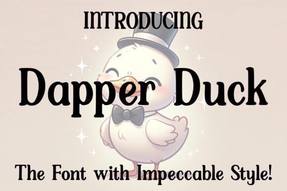 Dapper Duck Font - Featured Image
