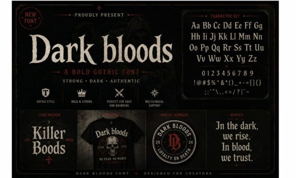 Dark Bloods Font - Featured Image