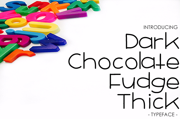 Dark Chocolate Fudge Thick Font - Featured Image