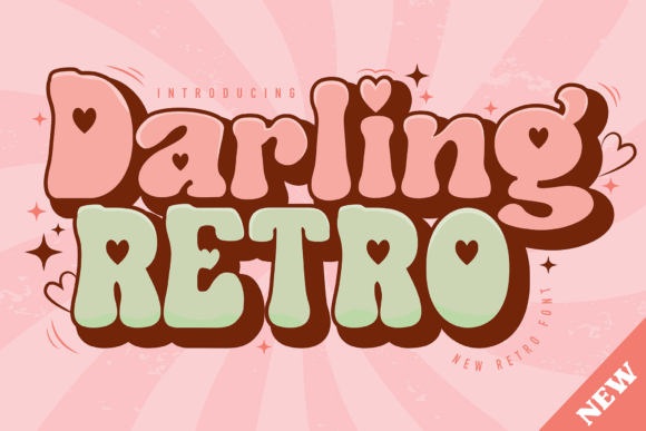Darling Retro Font - Featured Image