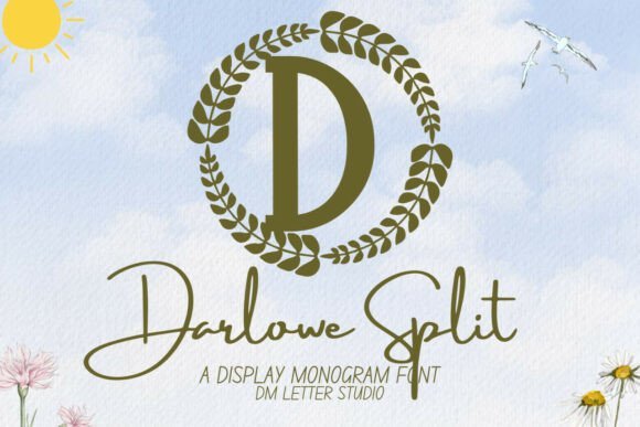 Darlowe Monogram Font - Featured Image