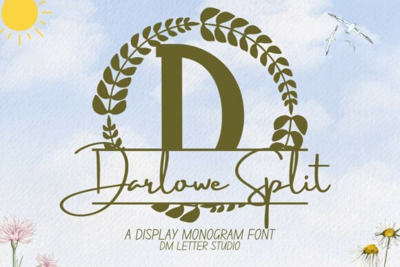 Darlowe Split Monogram Font - Featured Image