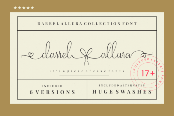 Darrel Allura Collection Font - Featured Image