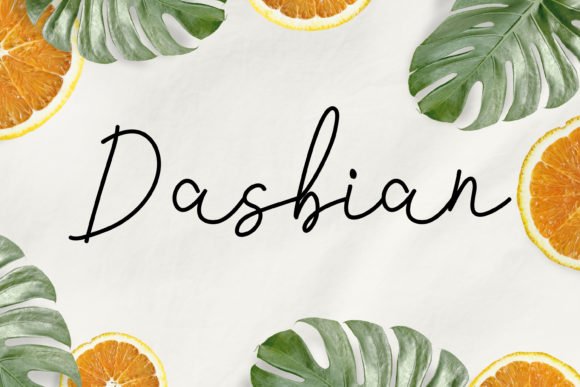 Dasbian Font - Featured Image