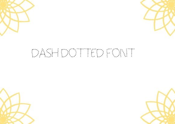 Dash Dotted Font - Featured Image