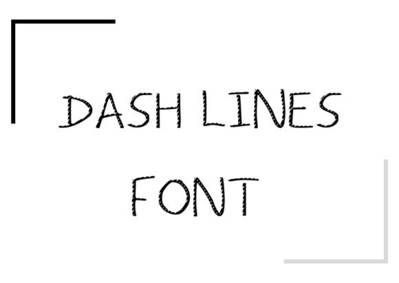 Dash Lines Font - Featured Image