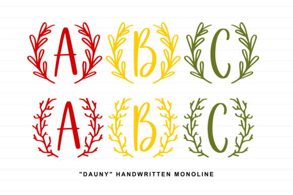 Dauny Monogram Font - Featured Image