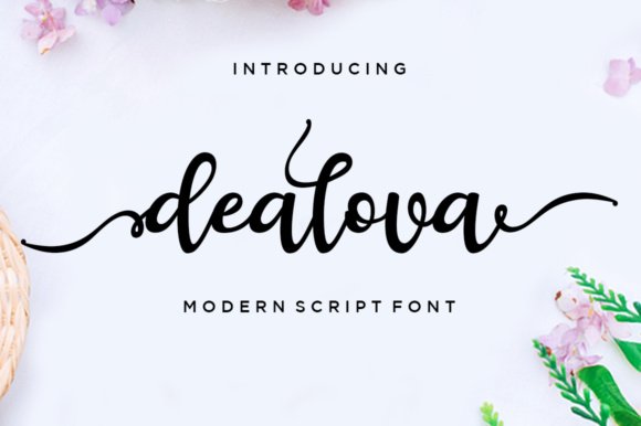 Dealova Script Font - Featured Image
