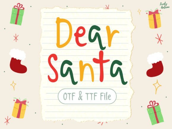 Dear Santa Font - Featured Image