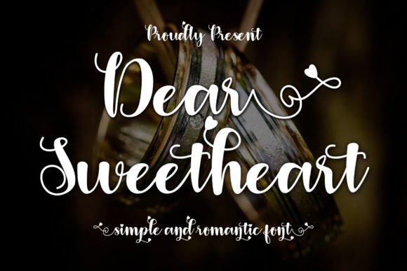 Dear Sweetheart Font - Featured Image