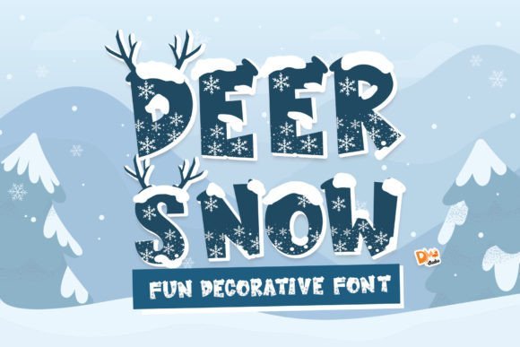 Deer Snow Font - Featured Image
