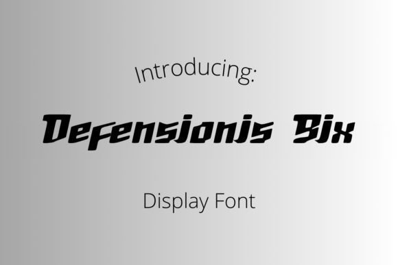 Defensionis Six Font - Featured Image
