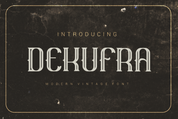 Dekufra Font - Featured Image