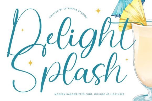 Delight Splash Font - Featured Image