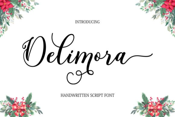 Delimora Script Font - Featured Image