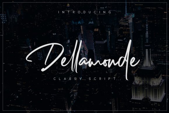 Dellamonde Script Font - Featured Image
