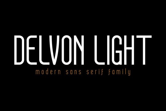 Delvon Light Font - Featured Image