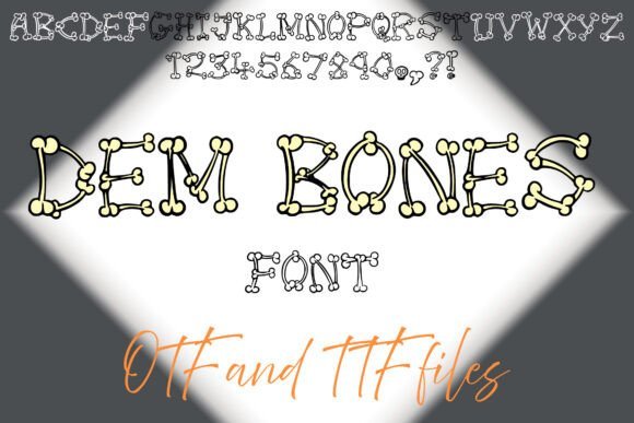 Dem Bones Font - Featured Image