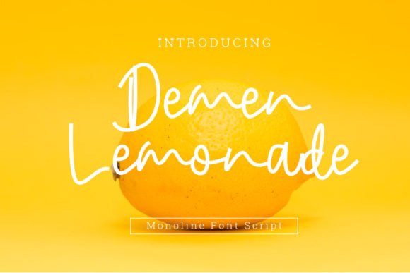 Demen Lemonade Font - Featured Image