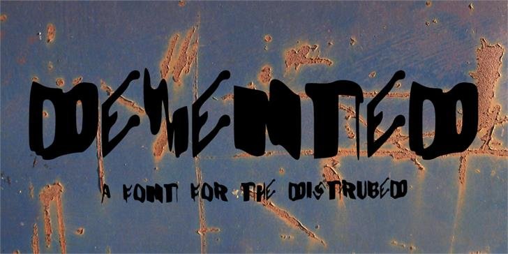 Demented Font - Featured Image