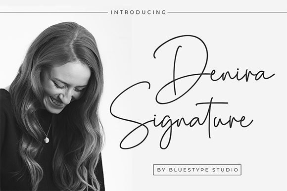 Denira Signature Font - Featured Image