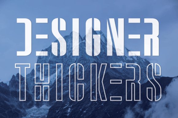 Designer Thickers Font - Featured Image