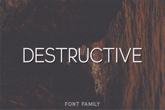 Destructive Font - Featured Image
