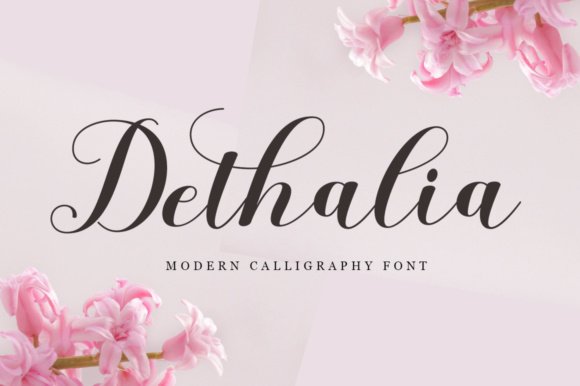 Dethalia Script Font - Featured Image