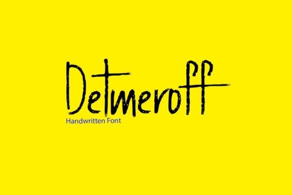 Detmeroff Font - Featured Image