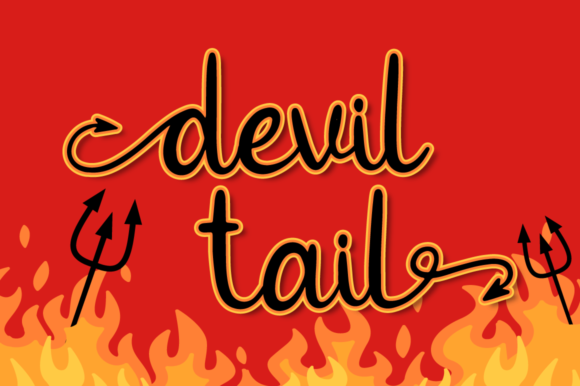 Devil Tail Font - Featured Image