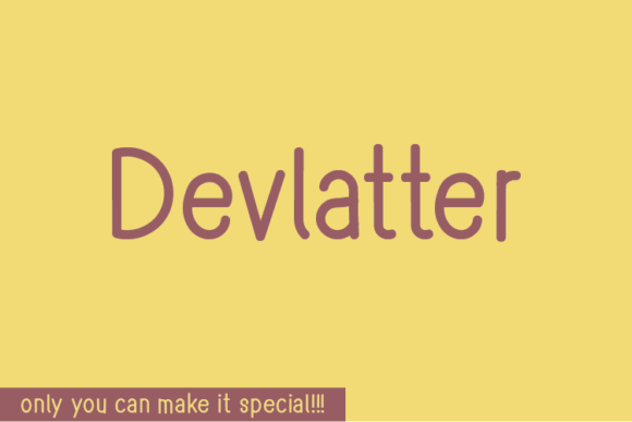 Devlatter Font - Featured Image
