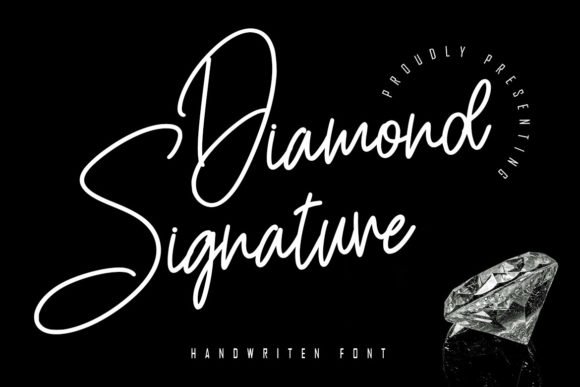 Diamond Signature Font - Featured Image