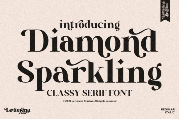 Diamond Sparkling Font - Featured Image