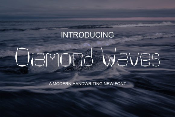 Diamond Waves Font - Featured Image