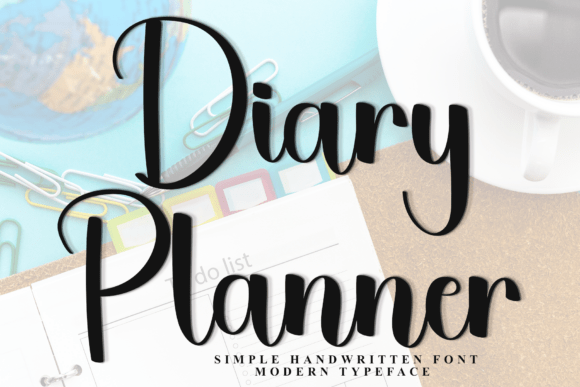 Diary Planner Font - Featured Image