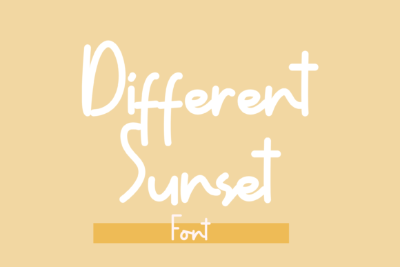 Different Sunset Font - Featured Image
