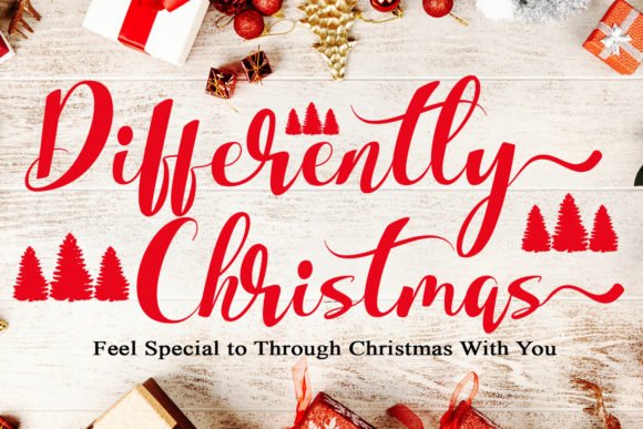 Differently Christmas Font - Featured Image