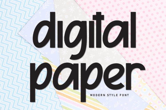 Digital Paper Font - Featured Image