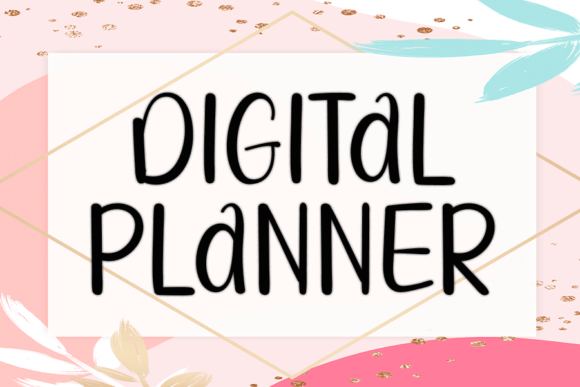 Digital Planner Font - Featured Image