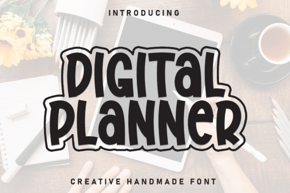 Digital Planner Font - Featured Image