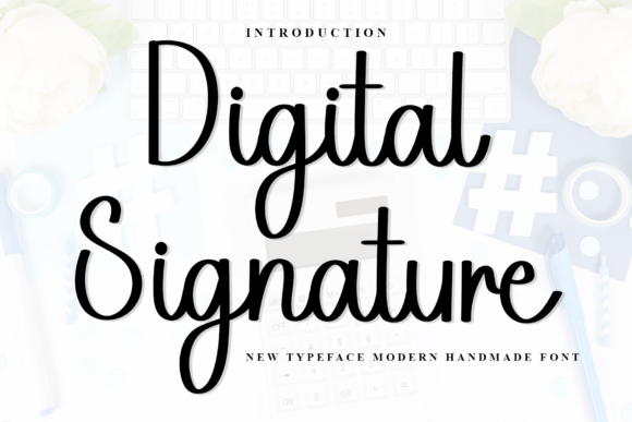Digital Signature Font - Featured Image