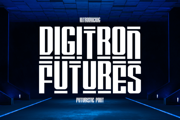 Digitron Futures Font - Featured Image