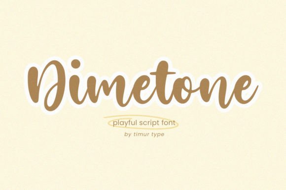 Dimetone Font - Featured Image