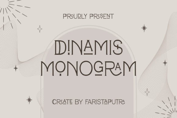 Dinamis Monogram Font - Featured Image