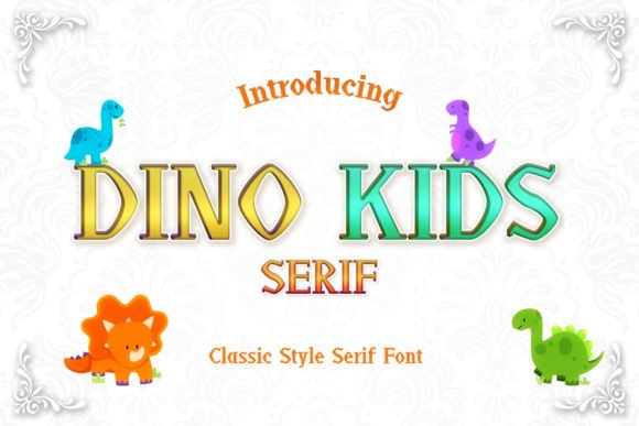 Dino Kids Font - Featured Image